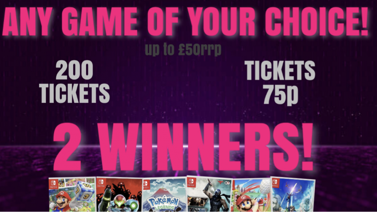 Your Choice Raffle Enter Raffle to Win ANY GAME OF YOUR CHOICE! hosted by Game Swap Shop UK