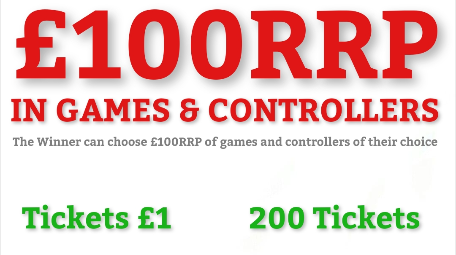 Enter Raffle to Win £100RRP In Games hosted by Game Swap Shop UK