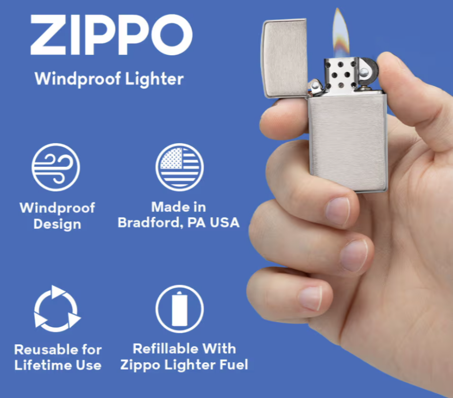 White Raffles Lighter Enter Raffle to Win a Zippo Slim Brass Venetian Lighter! hosted by MD ...