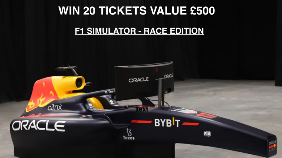 Enter Raffle to Win 20 Tickets in our Red Bull F1 Simulator Draw hosted ...