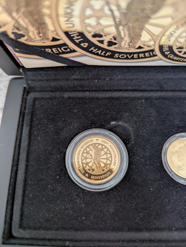 Enter Raffle to Win a 100th ANNIVERSARY UNKOWN WARRIOR GOLD COIN SET ...