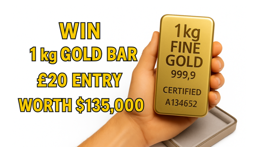 Enter Raffle to Win Win 1kg Gold Bar - Pure 24K Certified Gold! hosted ...