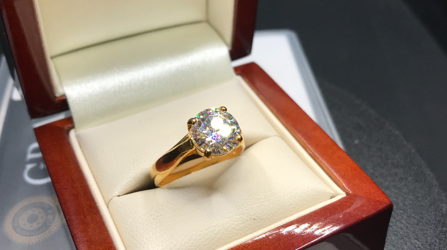 Enter Raffle to Win 3 Carat Solitaire Gold Ring 50p Entry hosted by S.W ...