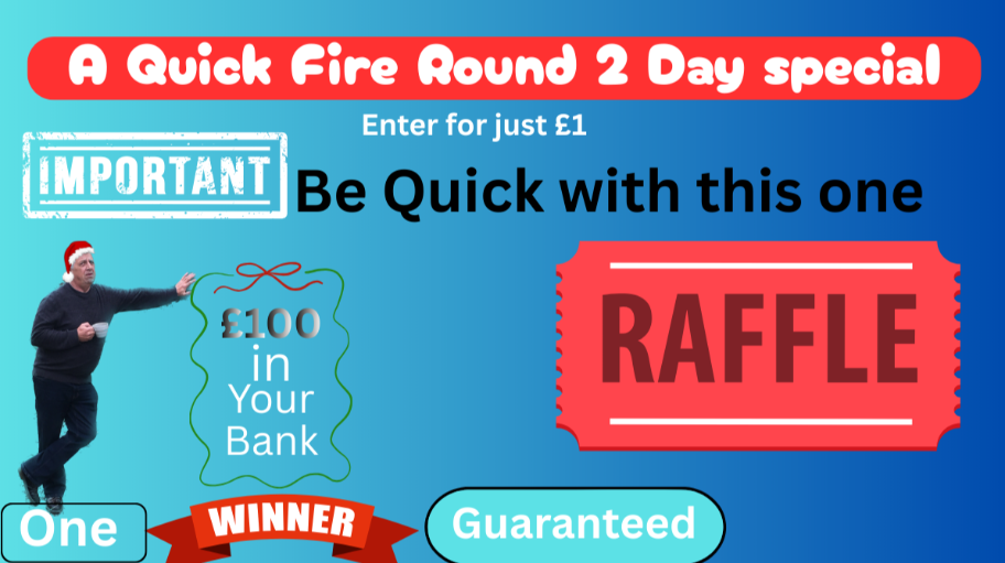 Bank Raffle Promo Enter Raffle to Win £100 paid into your bank hosted by Goldring's Raffles