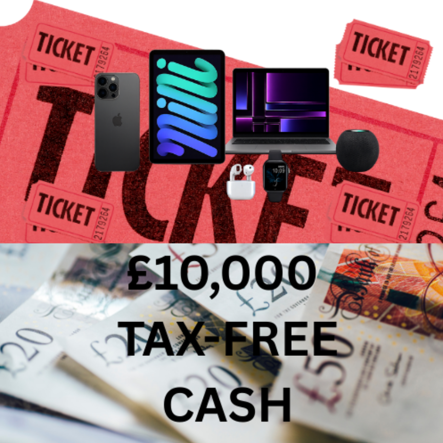 Enter Raffle to Win 200 Tickets | Apple Bundle + £10k hosted by Tech ...
