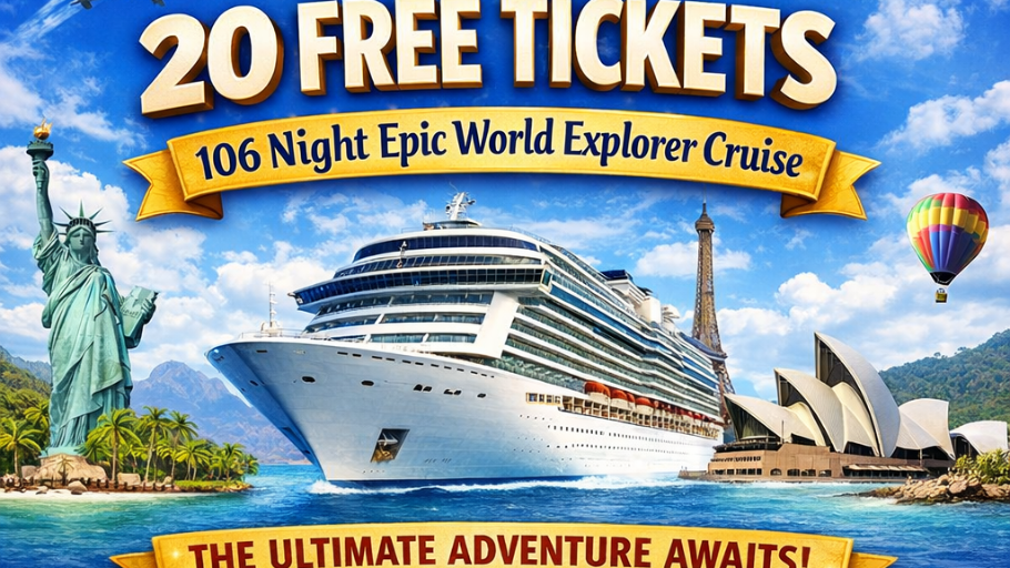 Enter Raffle to Win 20 Tickets into 106 Night World Cruise Competition ...
