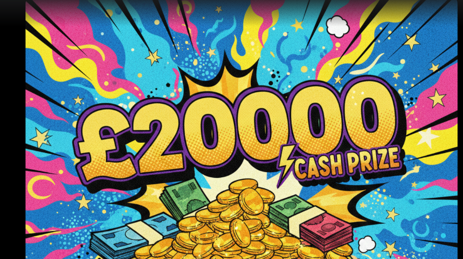 Enter Raffle to Win £20,000 cash hosted by Kieley Bentham