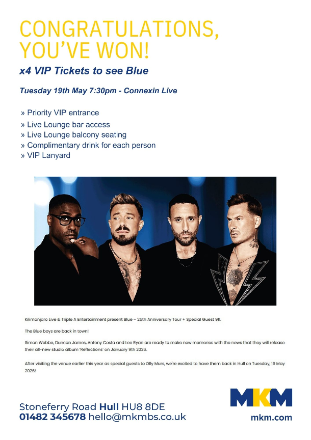 Vip Raffel Ticets Enter Raffle to Win x4 VIP Tickets to see Blue Tuesday 19th May 7:30pm ...