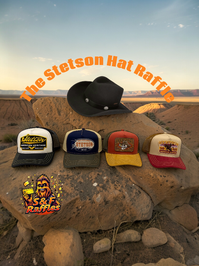 Hat Raffle Pull Enter Raffle to Win The Stetson Hat Bundle hosted by YETI Raffles UK