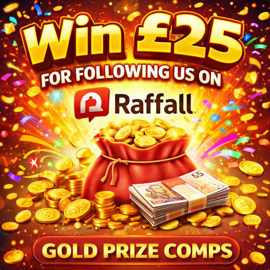 Win Raffel Enter Raffle to Win £25 cash FREE hosted by Dave Adams Jewellery
