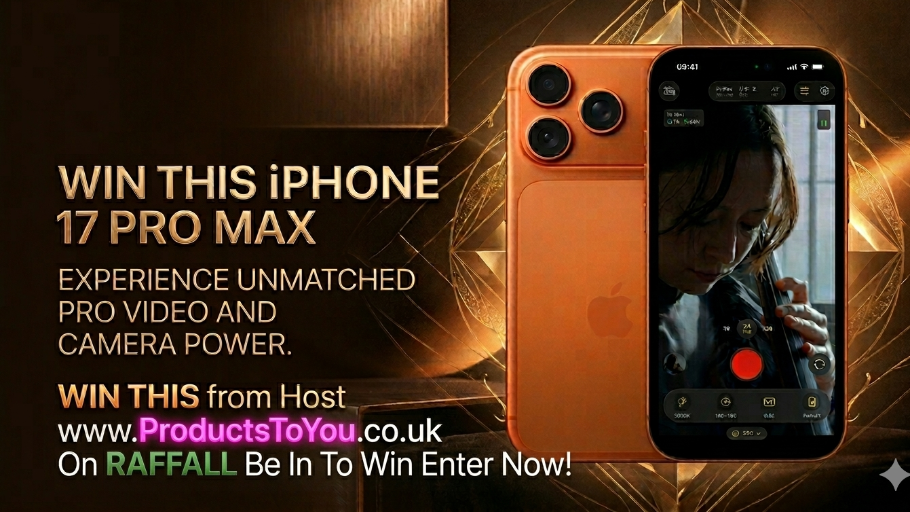 Iphone Raffles Enter Raffle to Win For ONLY 50P IPhone 17 pro max Orange hosted by www ...