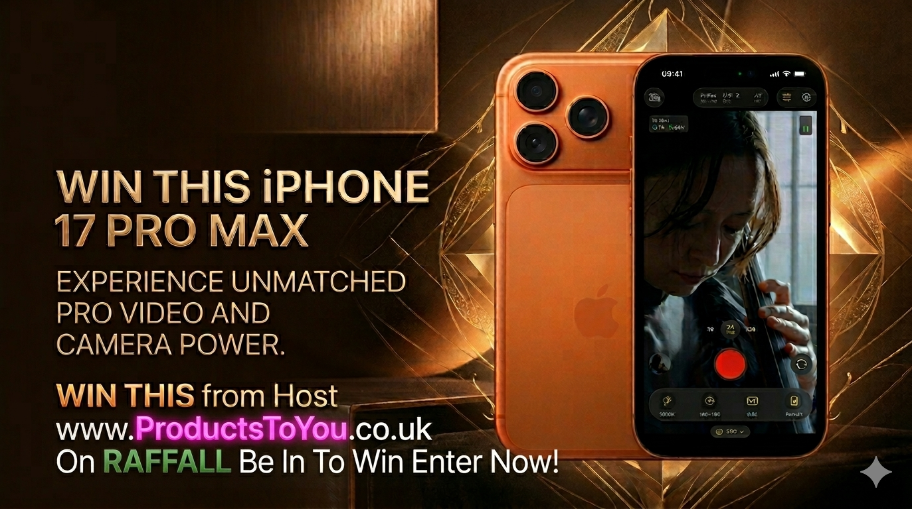 Enter Raffle to Win For ONLY 50P IPhone 17 pro max Orange hosted by www ...