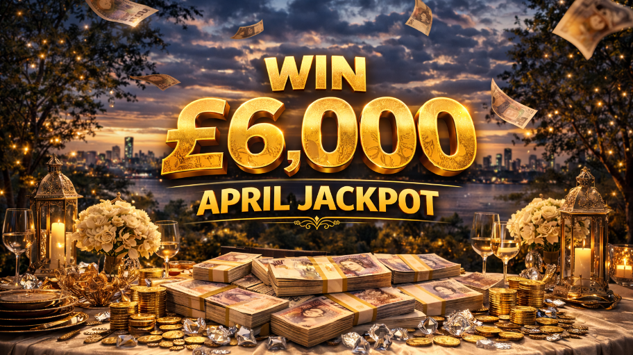 Enter Raffle to Win £6,000 - April Jackpot hosted by MD-RAFFLES