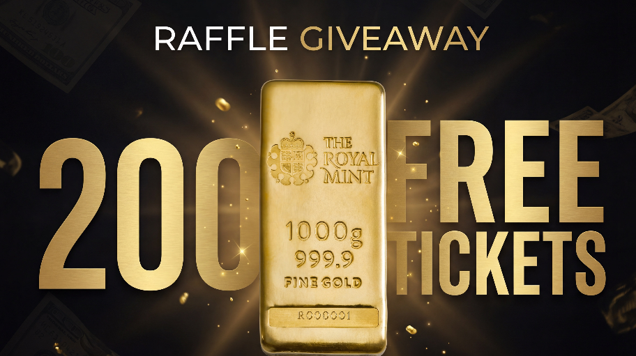Golden Raffle Enter Raffle to Win 200 tickets for the 1kg gold bullion cast bar ...