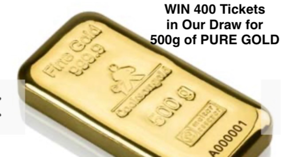 Enter Raffle to Win 400 TICKETS IN OUR 500g PURE GOLD or $50,000 DRAW ...