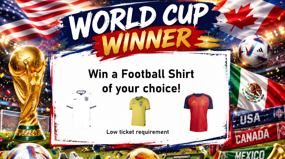 Your Choice Raffle Enter Raffle to Win a football shirt of your choice! only 200 tickets ...