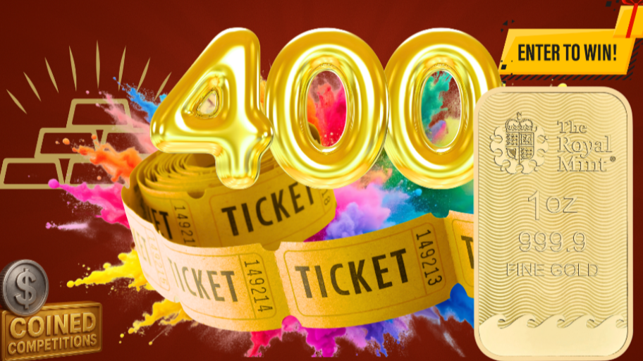 Enter Raffle to Win 400 TICKETS TO 1oz Gold Britannia draw (421605 ...