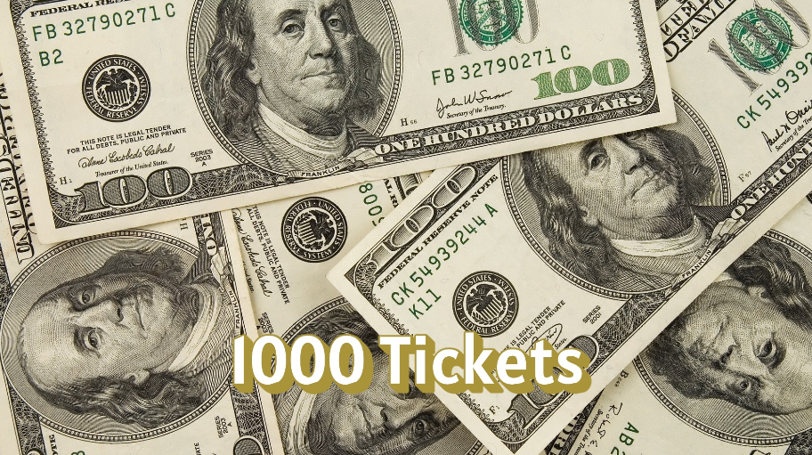 Enter Raffle to Win 1000 Tickets: $10k Cash 424358 hosted by Lost Treasure