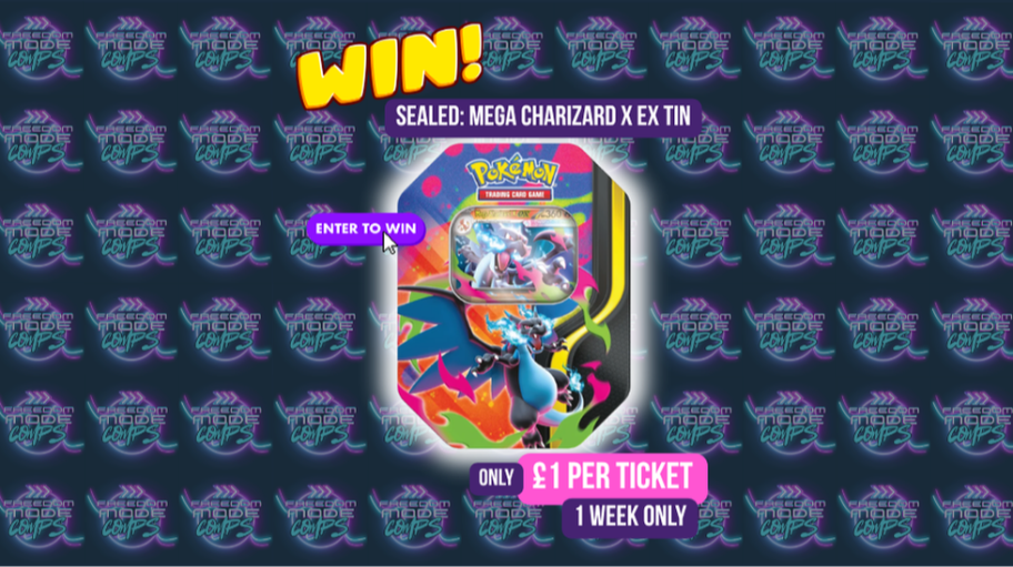 WIN THE MEGA CHARIZARD X EX TIN